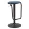 Sgabello blu Nero Regolabile Imbottito 41x41x61h cm, Altezza Seduta Massima 83 cm - Jardin