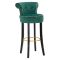 Sgabello Verde oro Imbottito Rivestimento in Velluto 46x48x96h cm, Materiale Struttura in Legno - Tupiza