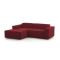 Sofa con braccioli rosso 220x170x70h cm - Alhoa