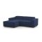Sofa sfoderabile blu 220x170x70h cm - Alhoa