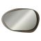 Specchio Marrone Bronzo Trasparente Forma Ovale Tipologia a Parete 75x55h cm, Colore Struttura Trasparente - Curti