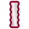 Specchio Rosa Trasparente Cornice Ondulata Effetto Velluto Forma Rettangolare 60x160h cm, Tipologia a Parete - Allen