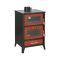 Stufa a legna Catena, 59x51 h92 cm, Rosso