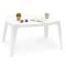 Tavolino da Esterno Bianco 2 Posti 76x49x43h cm, Made in Italy - Mclendon