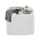 Tavolino da Esterno Bianco 2 Posti Tavolo Tavolino Contenitore 53x53x40h cm, Forma Cubica - Akane