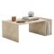 Tavolino da Salotto Beige Marmo un Vano Forma Rettangolare 87x50x32h cm, Sfumatura Colore Ripiano Marmo - Piuro