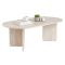 Tavolino da Salotto Beige Peso Massimo Supportato 20 kg Forma Rettangolare 119x60x40h cm, Materiale Piano in Legno Nobilitato - Elain