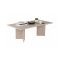 Tavolino da Salotto Bianco Marmo Forma Rettangolare Materiale Piano in Legno Nobilitato 119x60x40h cm, Colore Ripiano Bianco - Turate