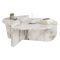 Tavolino da Salotto Bianco Marmo Forma Rettangolare Materiale Piano in Legno Nobilitato 90x60x35h cm, Colore Ripiano Bianco - Mansue