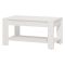 Tavolino da Salotto Bianco un Vano Forma Rettangolare 90x49.5x45.5h cm, Materiale Piano in Legno Nobilitato - Signa