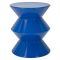 Tavolino da Salotto blu Design Moderno Forma Rotondo 40x50x38h cm, Colore Ripiano blu - Ilam