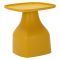 Tavolino da Salotto Giallo Adatto per Indoor-outdoor Angoli Arrotondati Forma Rettangolare 48x48x50h cm, Colore Ripiano Giallo - Midelt