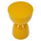 Tavolino da Salotto Giallo Senape Forma Rotondo Colore Ripiano Giallo 33x50x33h cm, Sfumatura Colore Struttura Senape - Gorkha