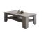 Tavolino da Salotto Grigio Rovere Grigio un Vano Forma Rettangolare 130x67x41h cm, Sfumatura Colore Ripiano Rovere Grigio - Carlazzo