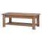 Tavolino da Salotto Marrone Noce un Vano Forma Rettangolare 124x60x45h cm, Sfumatura Colore Ripiano Noce - Pella