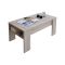 Tavolino da Salotto Marrone Olmo un Vano Forma Rettangolare 98x50x43h cm, Piano Sollevabile - Corallo