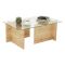 Tavolino da Salotto Marrone Quercia Portariviste Forma Rettangolare 105x65x40h cm, Sfumatura Colore Struttura Quercia - Teti
