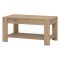 Tavolino da Salotto Marrone Rovere Nodi un Vano Forma Rettangolare 90x49.5x45.5h cm, Sfumatura Colore Ripiano Rovere Nodi - Signa