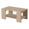 Tavolino da Salotto Marrone Rovere un Vano Forma Rettangolare 90.5x50.5x41.5h cm, Sfumatura Colore Ripiano Rovere - Piraino