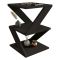 Tavolino da Salotto Nero 2 Vani Forma Rettangolare 30x30x54h cm, Materiale Piano in Legno Nobilitato - Serino