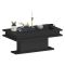 Tavolino da Salotto Nero Antracite Forma Rettangolare Materiale Piano in Legno Nobilitato 100x55x42h cm, Colore Ripiano Nero Made in Italy - Iside