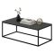 Tavolino da Salotto Nero Antracite Nero Forma Rettangolare Materiale Piano in Legno Nobilitato 120x60x42h cm, Sfumatura Colore Struttura Antracite
