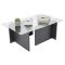 Tavolino da Salotto Nero Antracite Peso Massimo Supportato 10 kg Forma Rettangolare 105x65x40h cm, Sfumatura Colore Struttura Antracite - Azriel