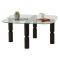 Tavolino da Salotto Nero Antracite Portariviste Forma Rettangolare 80x80x40h cm, Sfumatura Colore Struttura Antracite - Gran