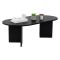 Tavolino da Salotto Nero Peso Massimo Supportato 20 kg Forma Rettangolare 119x60x40h cm, Materiale Piano in Legno Nobilitato - Elain