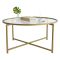 Tavolino da Salotto oro Cassetti 83x83x40h cm, Vani - Ecaterina