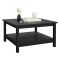 Tavolino da salotto quadrato nero 81x81x45h cm - Casato