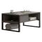 Tavolino da salotto rettangolare argento 100x59x44h cm - Alfonsa