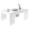 Tavolino da salotto rettangolare bianco lucido 100x43x50h cm - Almo