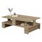 Tavolino da salotto rettangolare quercia 80x50x27h cm - Telescopio