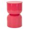 Tavolino da Salotto Rosa Forma Rotondo Colore Ripiano Rosa 33x51x33h cm, Materiale Piano in Metallo - Bandip
