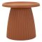 Tavolino da Salotto Rosso Adatto per Indoor-outdoor Forma Rotondo 52x45x52h cm, Colore Ripiano Rosso - Kampot