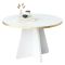 Tavolino da salotto rotondo oro e bianco 60x60x40h cm - Armanda