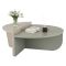 Tavolino da Salotto Verde Peso Massimo Supportato 15 kg Forma Rettangolare 90x60x35h cm, Materiale Piano in Legno Nobilitato - Mansue