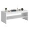 Tavolino salotto rettangolare bianco 120x56x50h cm - Roasio