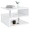 Tavolino salotto rettangolare bianco 55x55x41h cm - Chanthu