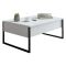 Tavolino salotto rettangolare bianco e nero 90x60x40h cm - Lavinia