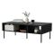 Tavolino salotto rettangolare nero 110x60x40h cm - Enemonzo