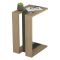 Tavolino salotto rettangolare quercia e antracite 30x40x57h cm - Orione