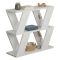 Tavolino soggiorno geometrico bianco 60x22x57h cm - Beniamina