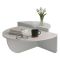Tavolino soggiorno irregolare bianco 90x90x35h cm - Azim