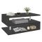 Tavolino soggiorno rettangolare antracite 90x55x41h cm - Natalia