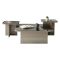 Tavolino soggiorno rettangolare tortora e fume 80x80x40h cm modulare - Nuummite