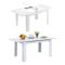 Tavolo allungabile 6-8 posti 140-190x90cm bianco - Abudula