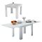 Tavolo allungabile 6-8 posti 90x90cm bianco lucido - Airin