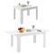 Tavolo allungabile 8-10 posti 137x90cm bianco lucido - Takumi